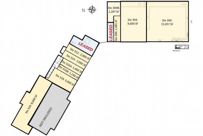 300-320 Wolf River Plz, New London, WI à louer Plan d’étage– Image 1 sur 1