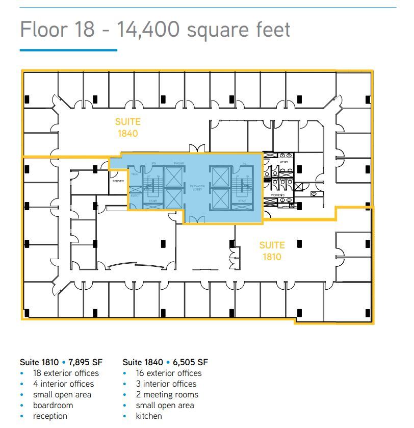 840 7th Ave SW, Calgary, AB à louer Plan d’étage– Image 1 sur 1