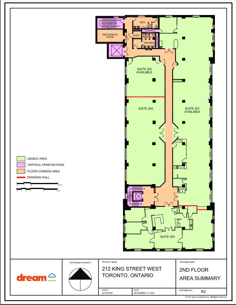 212 King St W, Toronto, ON à louer Plan d’étage– Image 1 sur 1