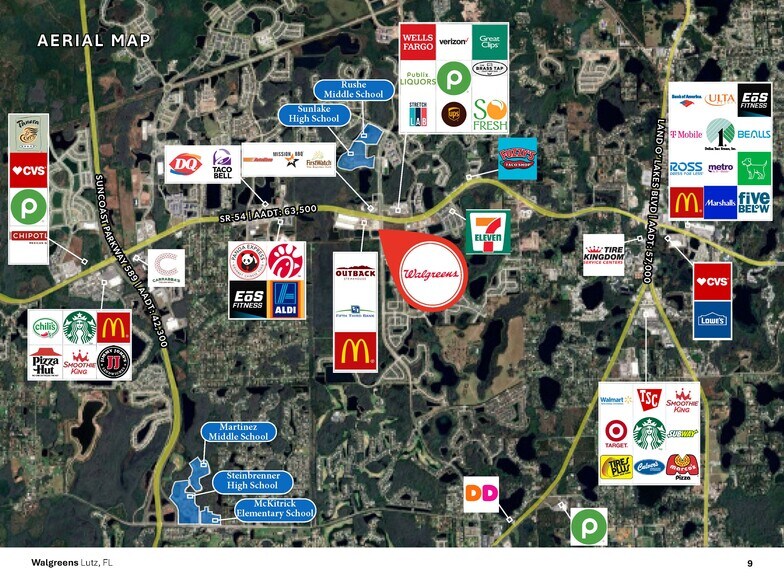 2459 Sunlake Blvd, Lutz, FL à vendre - Aérien – Image 2 sur 8