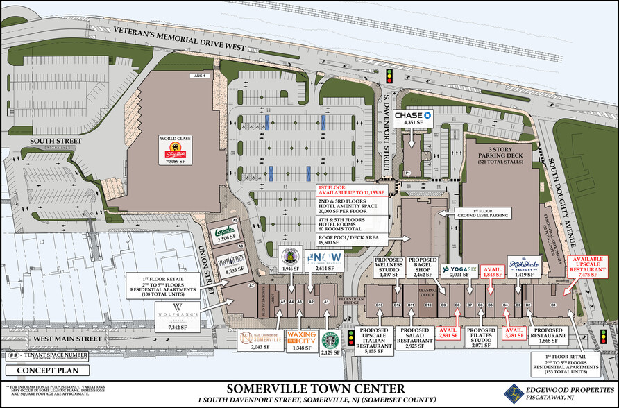 100 Veterans Memorial Dr W, Somerville, NJ à louer - Plan de site – Image 2 sur 12