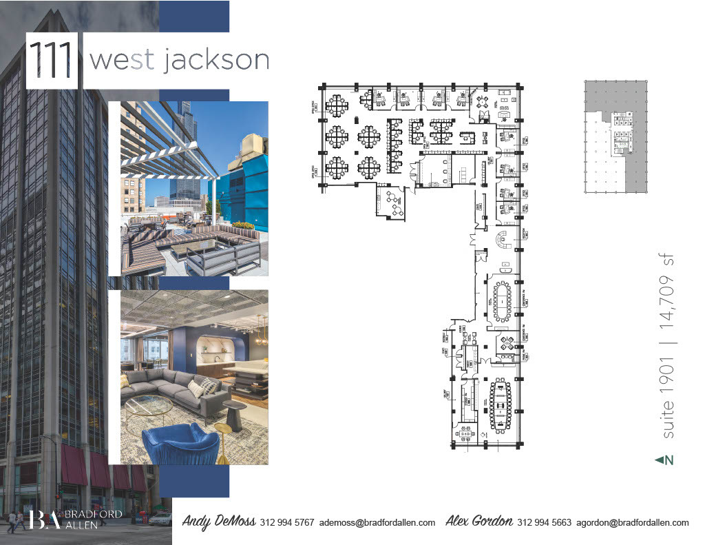 111 W Jackson Blvd, Chicago, IL à louer Plan d’étage– Image 1 sur 5