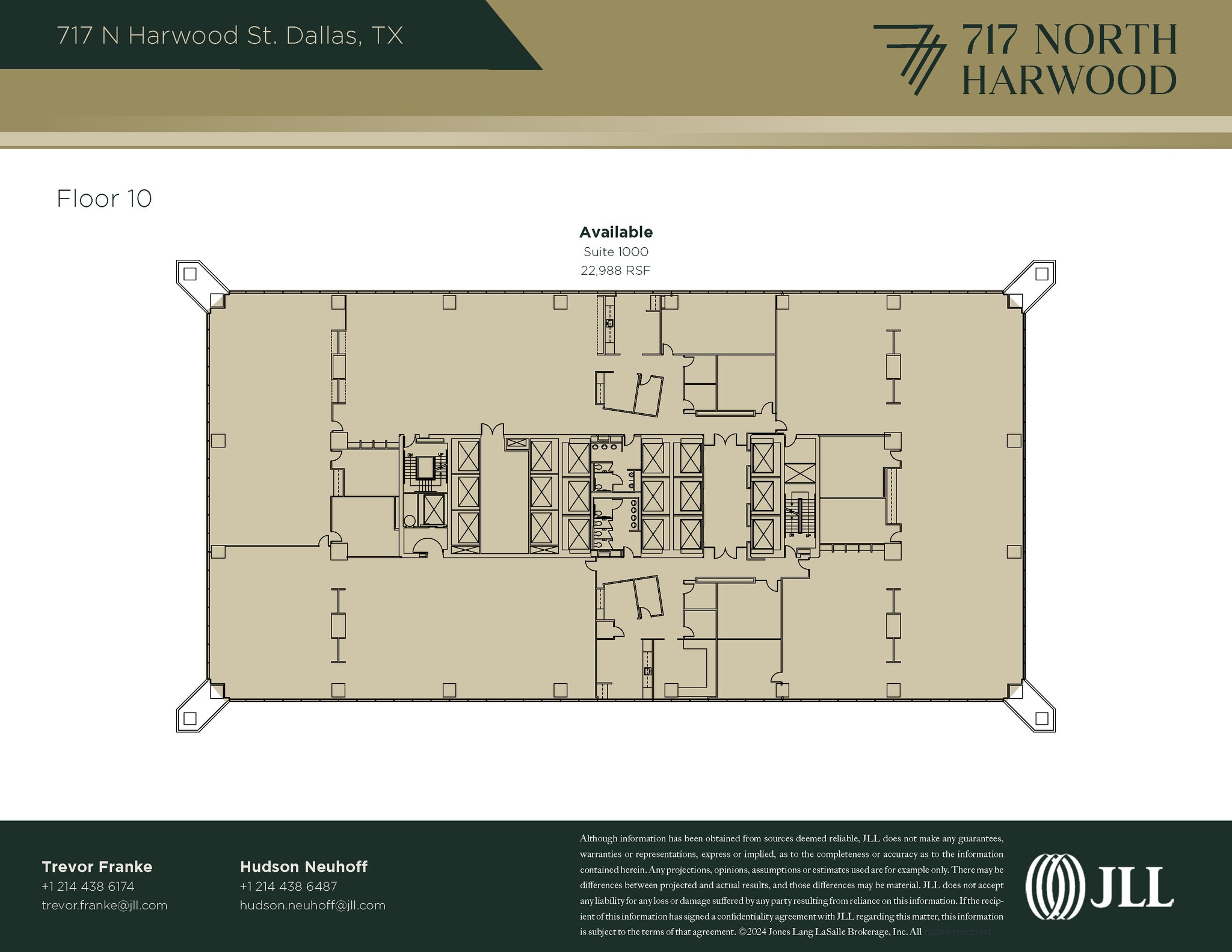 717 N Harwood St, Dallas, TX à louer Plan d’étage– Image 1 sur 1