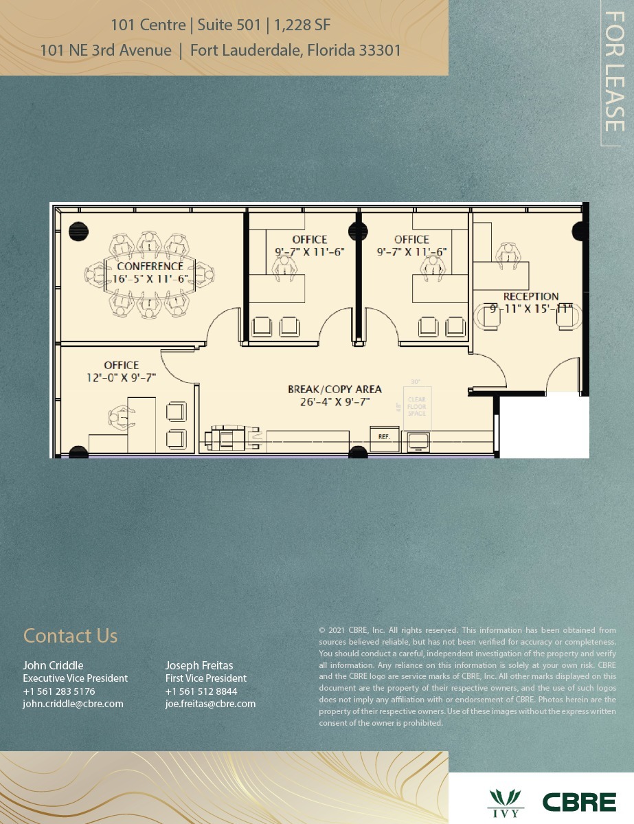 101 NE 3rd Ave, Fort Lauderdale, FL à louer Plan d’étage– Image 1 sur 1