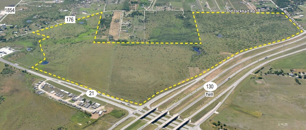 Southeast Corner of SH-130 & SH-21, Mustang Ridge, TX à vendre - Aérien – Image 2 sur 5
