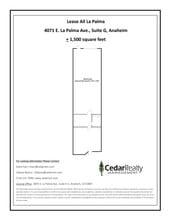 4071 E La Palma Ave, Anaheim, CA à louer Plan de site– Image 1 sur 1