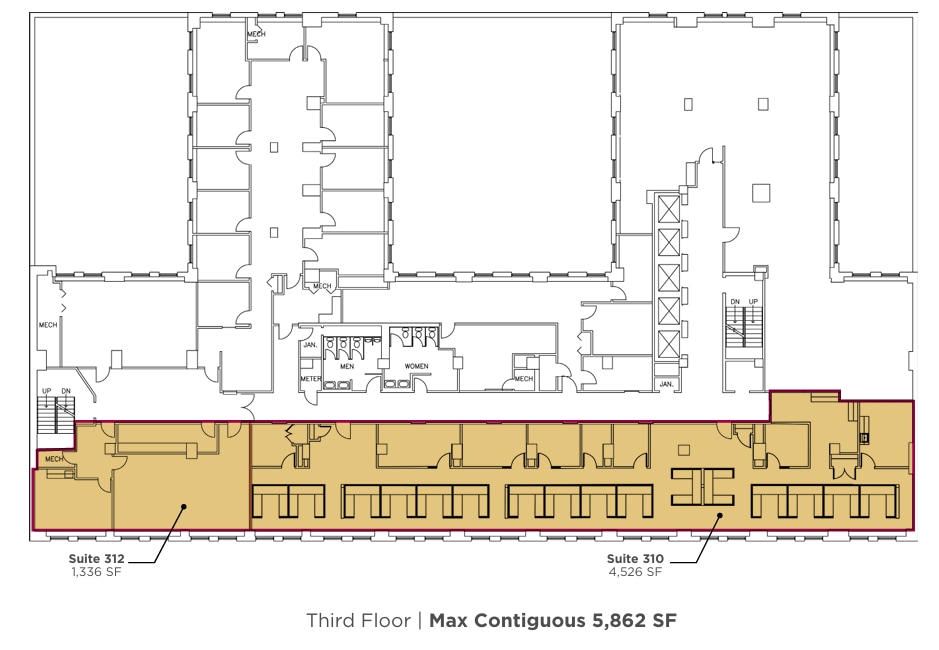 1501 Euclid Ave, Cleveland, OH à louer Plan d’étage– Image 1 sur 1