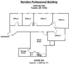 19365 SW 65th Ave, Tualatin, OR à louer Plan d’étage– Image 1 sur 1