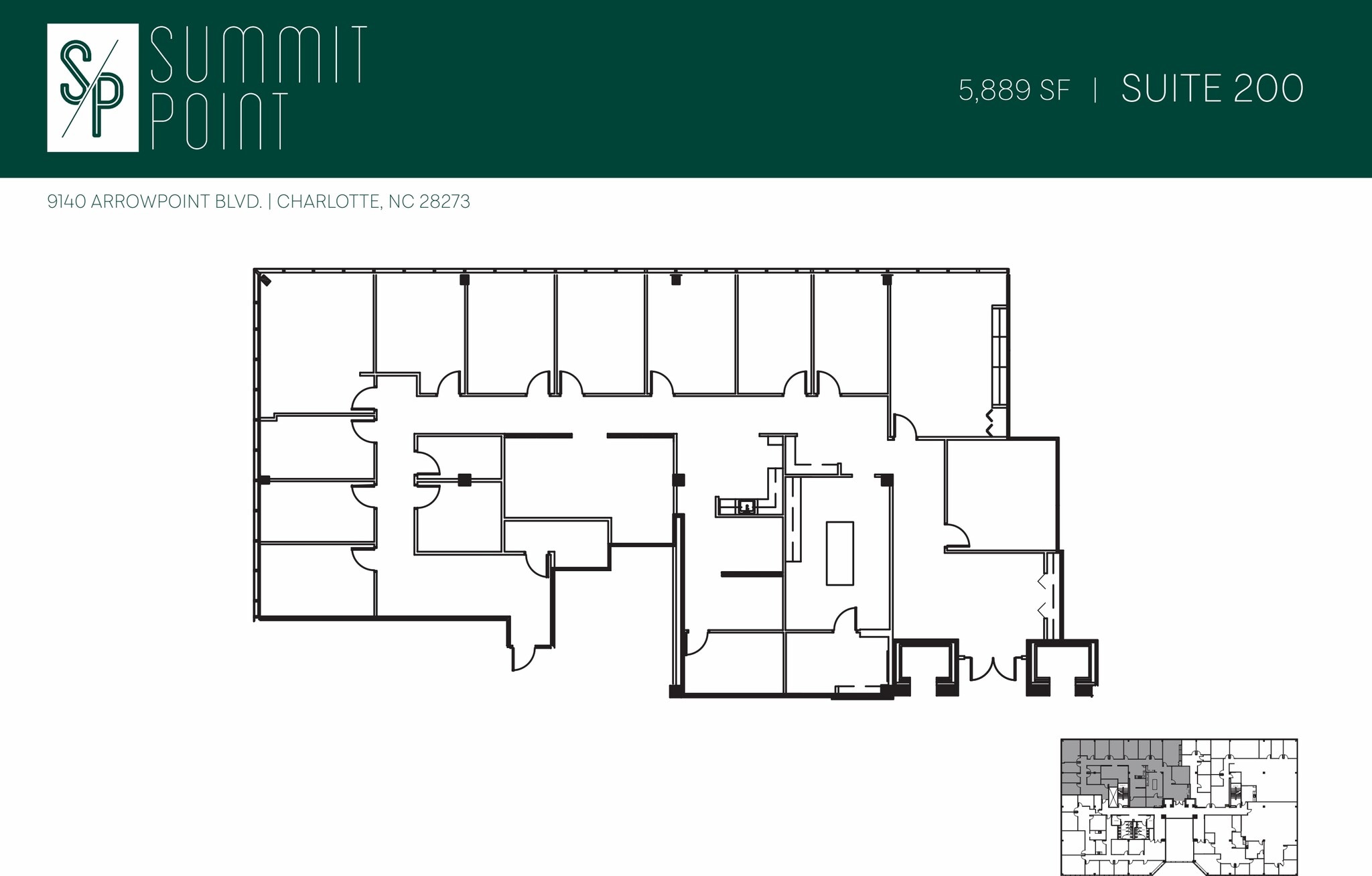9144 Arrowpoint Blvd, Charlotte, NC à louer Plan d’étage– Image 1 sur 1