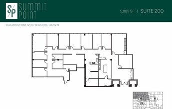 9144 Arrowpoint Blvd, Charlotte, NC à louer Plan d’étage– Image 1 sur 1