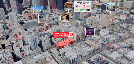 545-555 S Main St, Los Angeles, CA - VUE AÉRIENNE  vue de carte