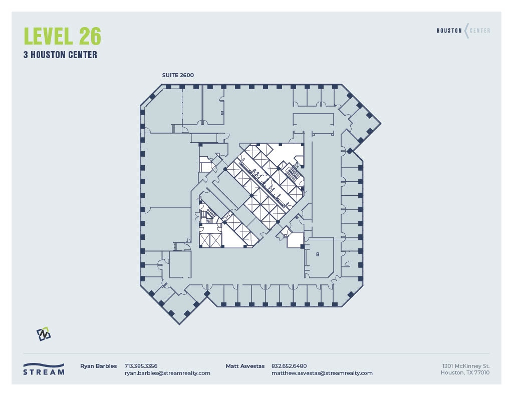 1301 McKinney St, Houston, TX à louer Plan d’étage– Image 1 sur 1