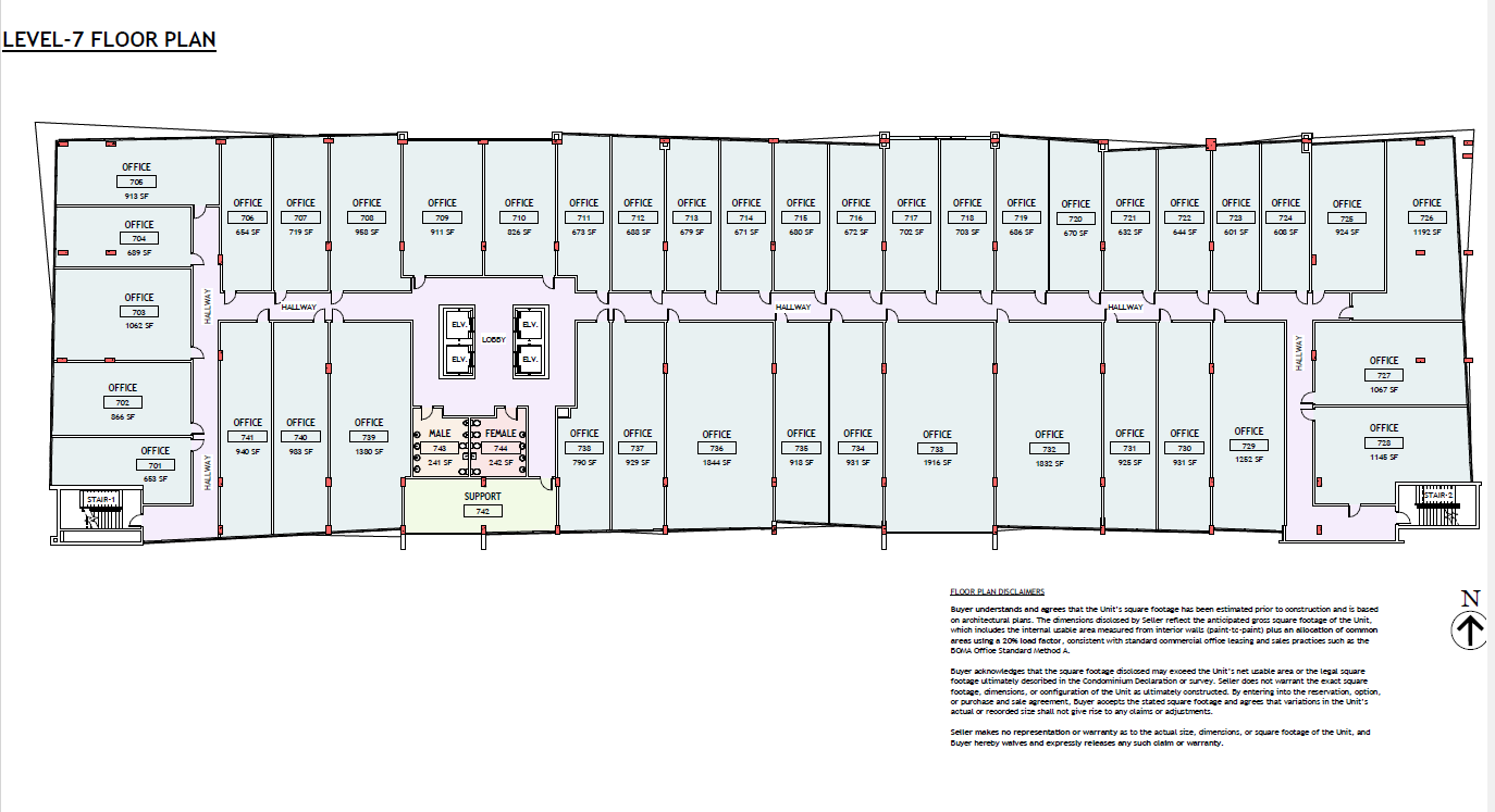 21291 NE 28th Ave, Aventura, FL 33180 - Lot 7th Flr Of -  - Plan d’étage - Image 1 of 1
