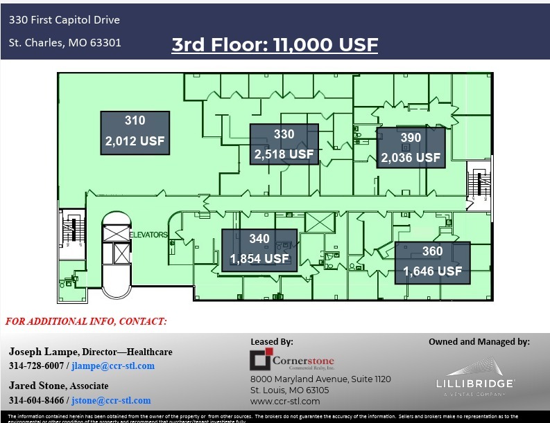 330 First Capitol Dr, Saint Charles, MO à louer Plan d’étage– Image 1 sur 1