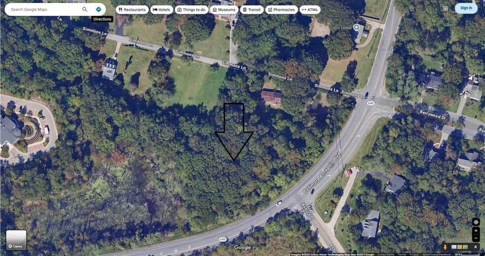 Simmons Lane & Baltimore Annapolis Boulevard, Severna Park, MD à vendre - Aérien – Image 2 sur 3