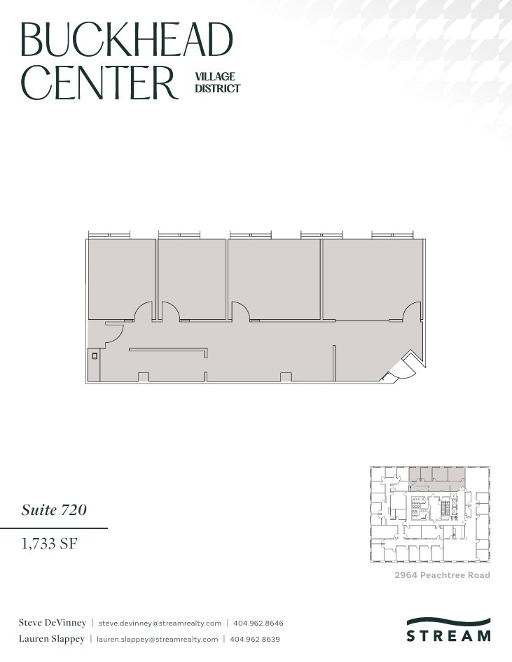 2970 Peachtree Rd NW, Atlanta, GA à louer Plan d’étage– Image 1 sur 1