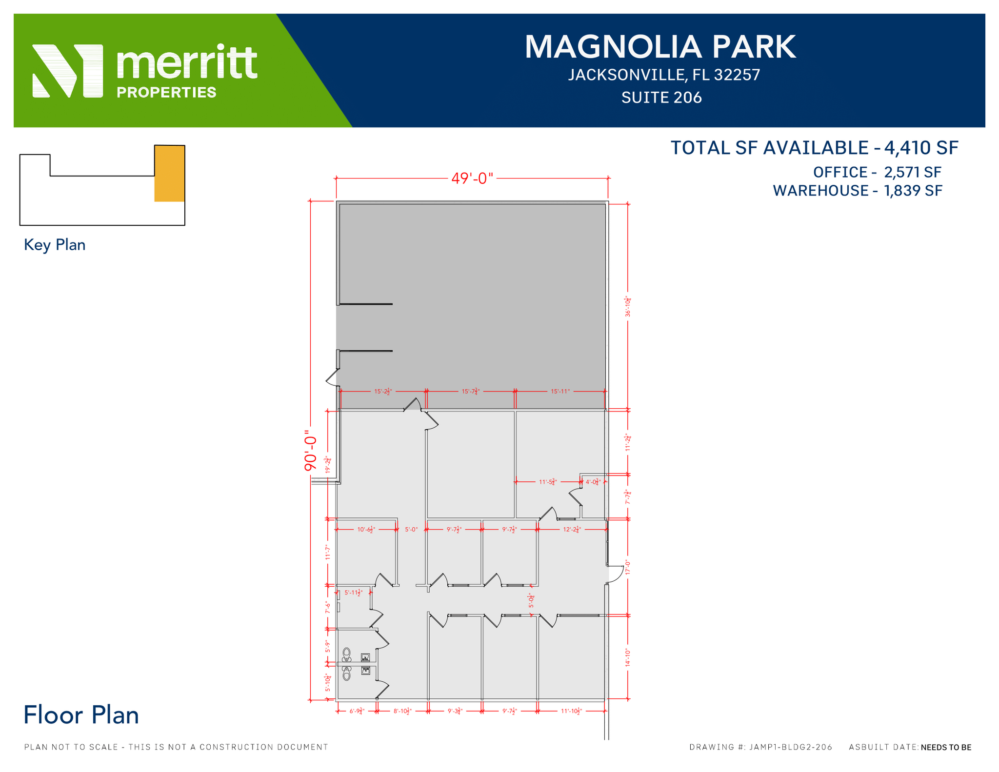 5220 Shad Rd, Jacksonville, FL à louer Plan d’étage– Image 1 sur 1