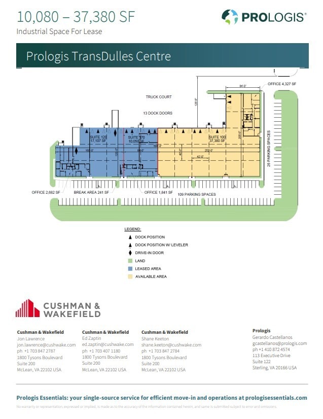 22880 Glenn Dr, Sterling, VA à louer Plan d’étage– Image 1 sur 1