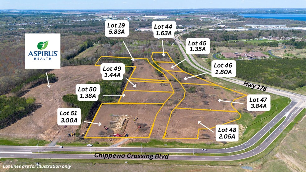 Trail Ridge Rd, Chippewa Falls, WI à vendre - Aérien – Image 1 sur 8
