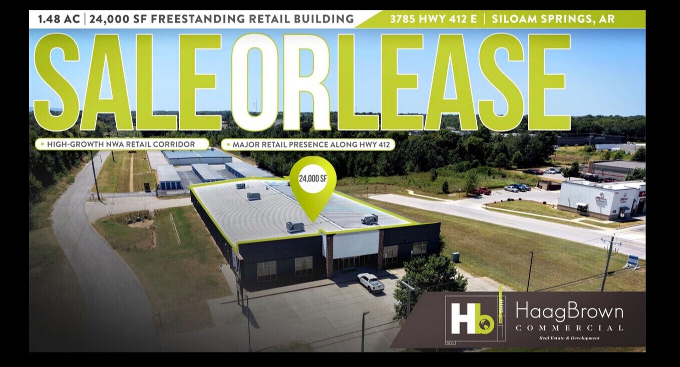 3785 Hwy 412, Siloam Springs, AR à louer Photo de l’immeuble– Image 1 sur 6