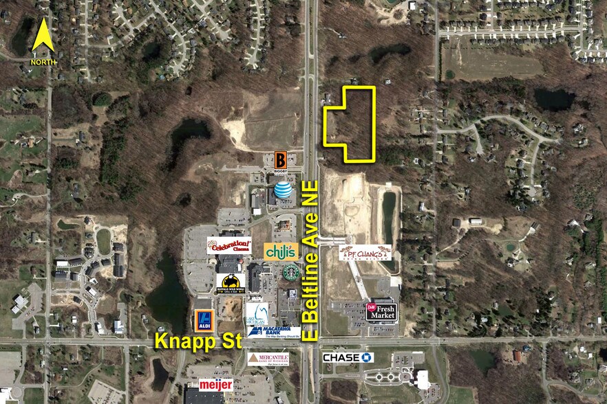 2300 E Beltline Ave NE, Grand Rapids, MI à vendre - Aérien – Image 3 sur 7