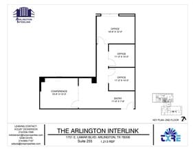 1701 E Lamar Blvd, Arlington, TX à louer Plan d’étage– Image 1 sur 1