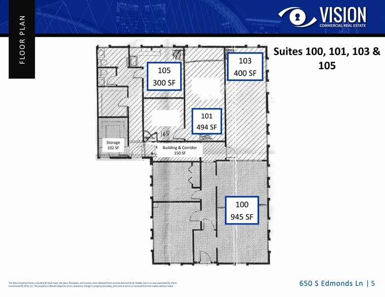650 S Edmonds Ln, Lewisville, TX à louer - Plan d’étage – Image 3 sur 4