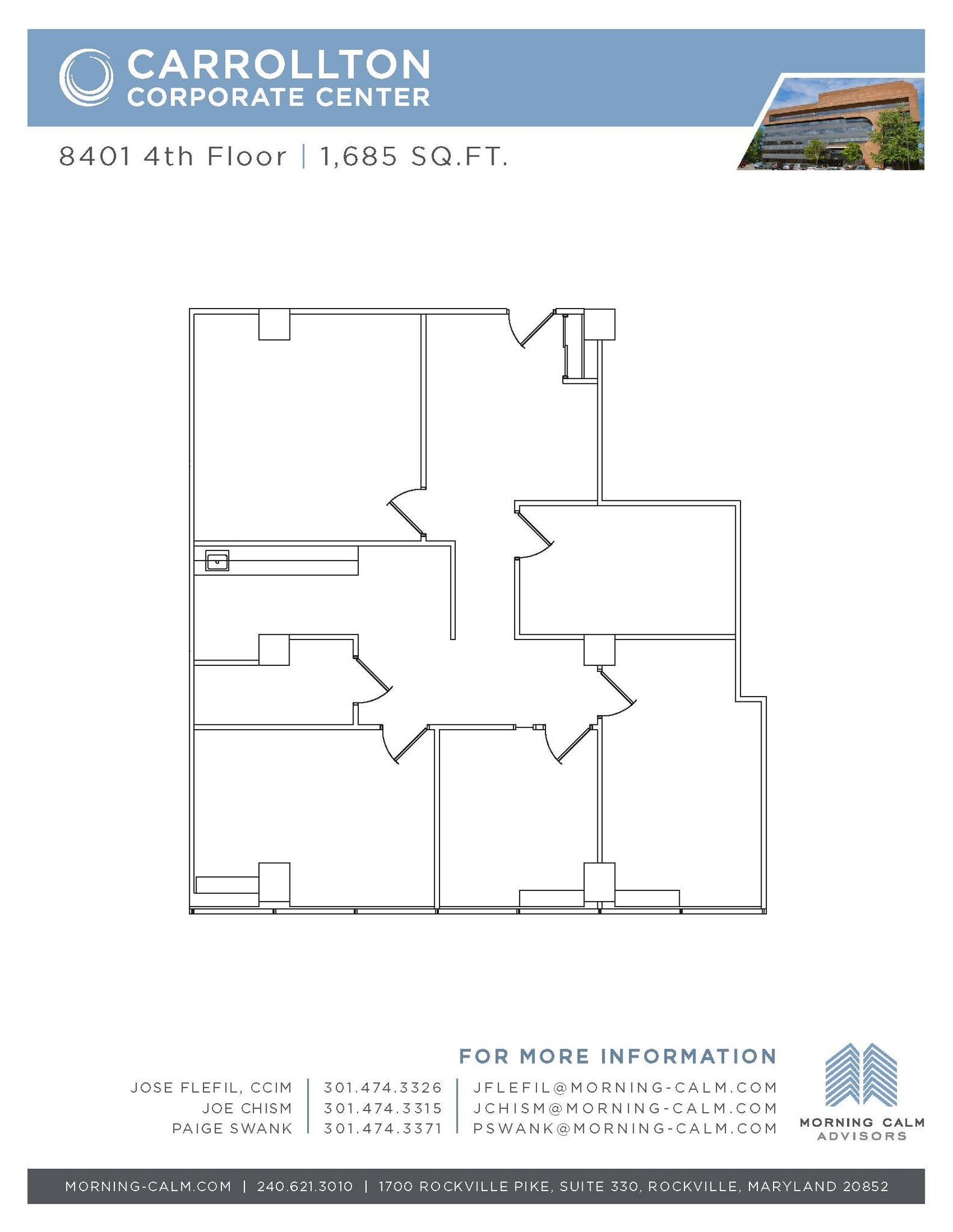 8401 Corporate Dr, Landover, MD à louer Plan d’étage– Image 1 sur 1