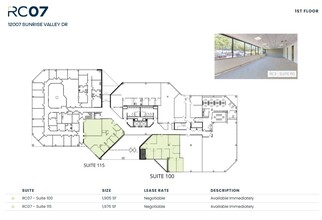 12001 Sunrise Valley Dr, Reston, VA à louer Plan d’étage– Image 1 sur 1