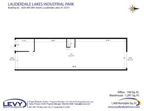 2696 NW 31st Ave, Lauderdale Lakes, FL à louer Plan d’étage– Image 2 sur 2