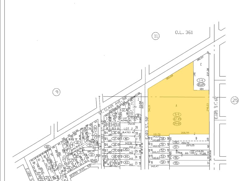 10310-10430 St Clair Ave, Cleveland, OH à louer - Plan cadastral – Image 2 sur 7