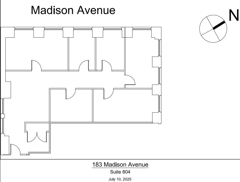 183 Madison Ave, New York, NY à louer Plan d’étage– Image 1 sur 1