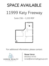 11999 Katy Fwy, Houston, TX à louer Plan d’étage– Image 1 sur 1