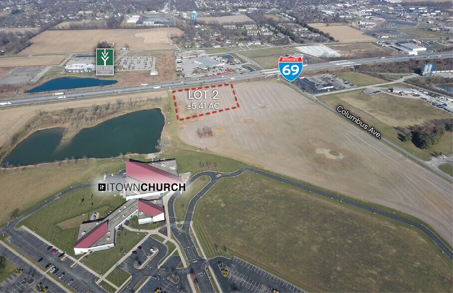 6627 Columbus Ave., Anderson, IN à vendre - Aérien – Image 2 sur 7