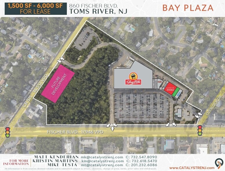 860 Fischer Blvd, Toms River, NJ à louer - Plan de site – Image 2 sur 4