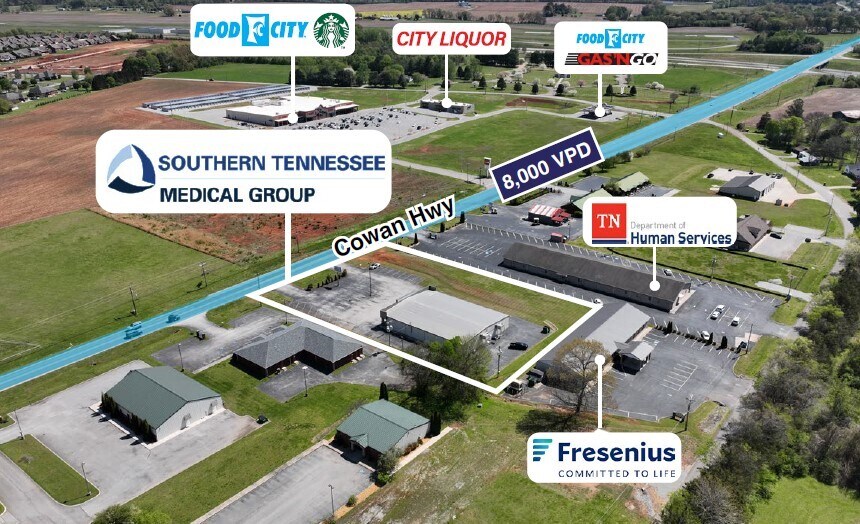 2118 Cowan Hwy, Winchester, TN à vendre - Photo de l’immeuble – Image 2 sur 2