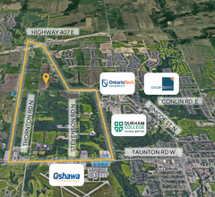 Thornton Rd N & Conlin Rd W Rd W, Oshawa, ON - VUE AÉRIENNE  vue de carte