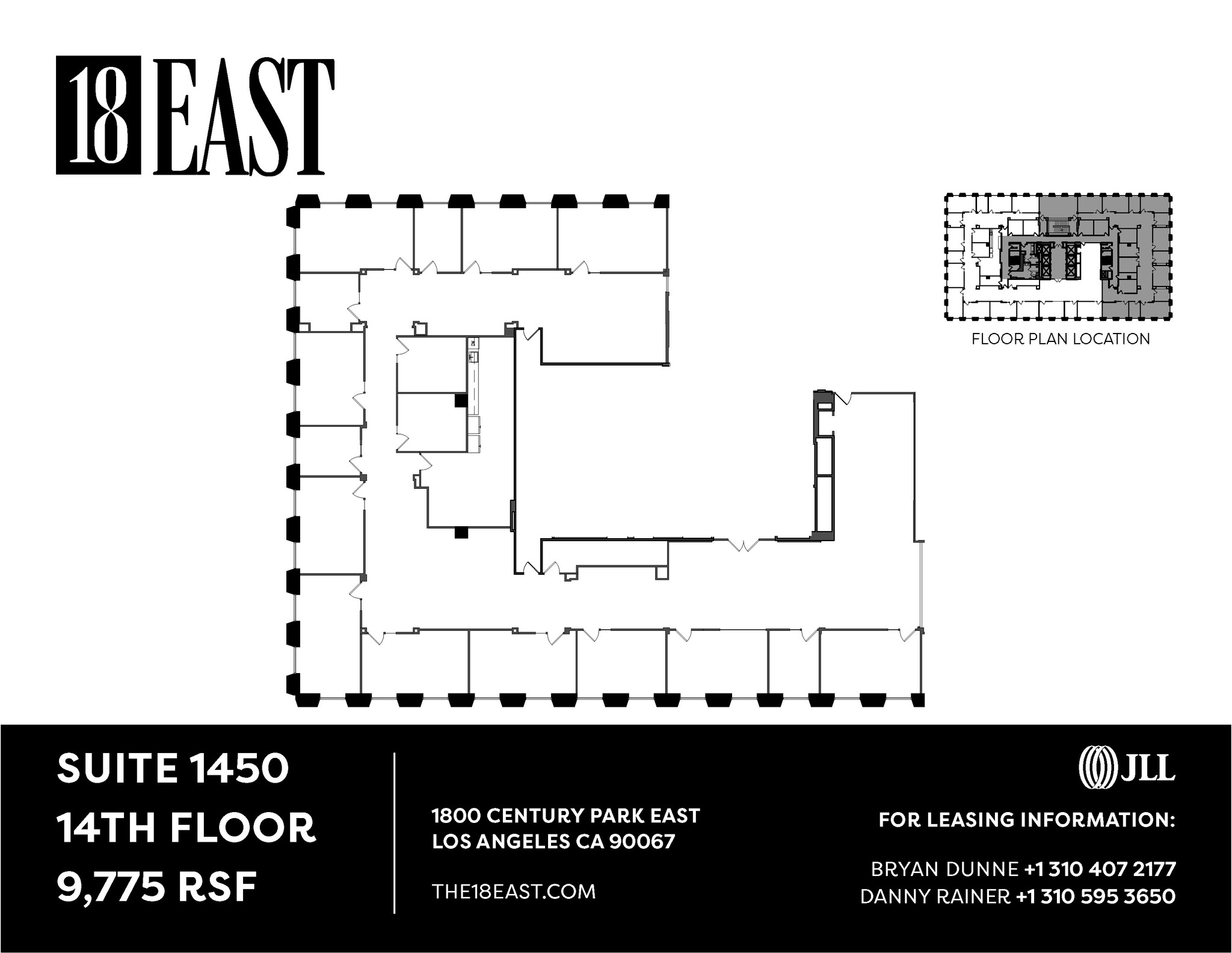 1800 Century Park E, Los Angeles, CA à louer Plan d’étage– Image 1 sur 1