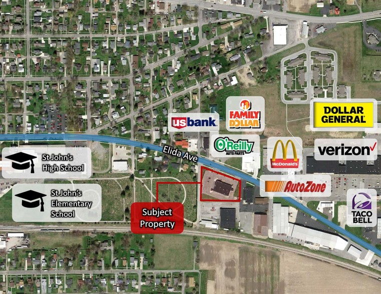940 Elida Ave, Delphos, OH à louer - Aérien – Image 3 sur 8