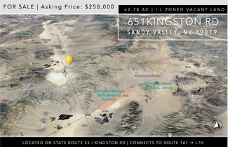 Plus de détails pour 651 Kingston Rd, Sandy Valley, NV - Terrain à vendre