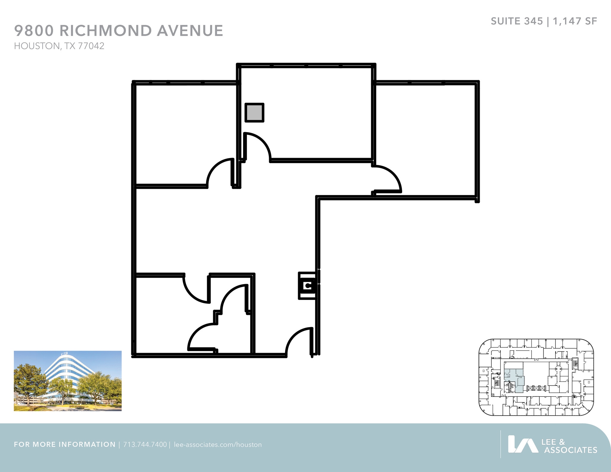 9800 Richmond Ave, Houston, TX à louer Plan d’étage– Image 1 sur 1