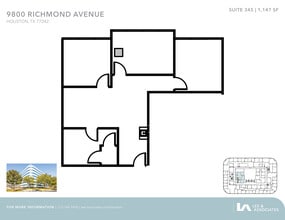 9800 Richmond Ave, Houston, TX à louer Plan d’étage– Image 1 sur 1