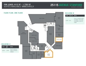 25115 Avenue Stanford, Valencia, CA à louer Plan d’étage– Image 2 sur 7