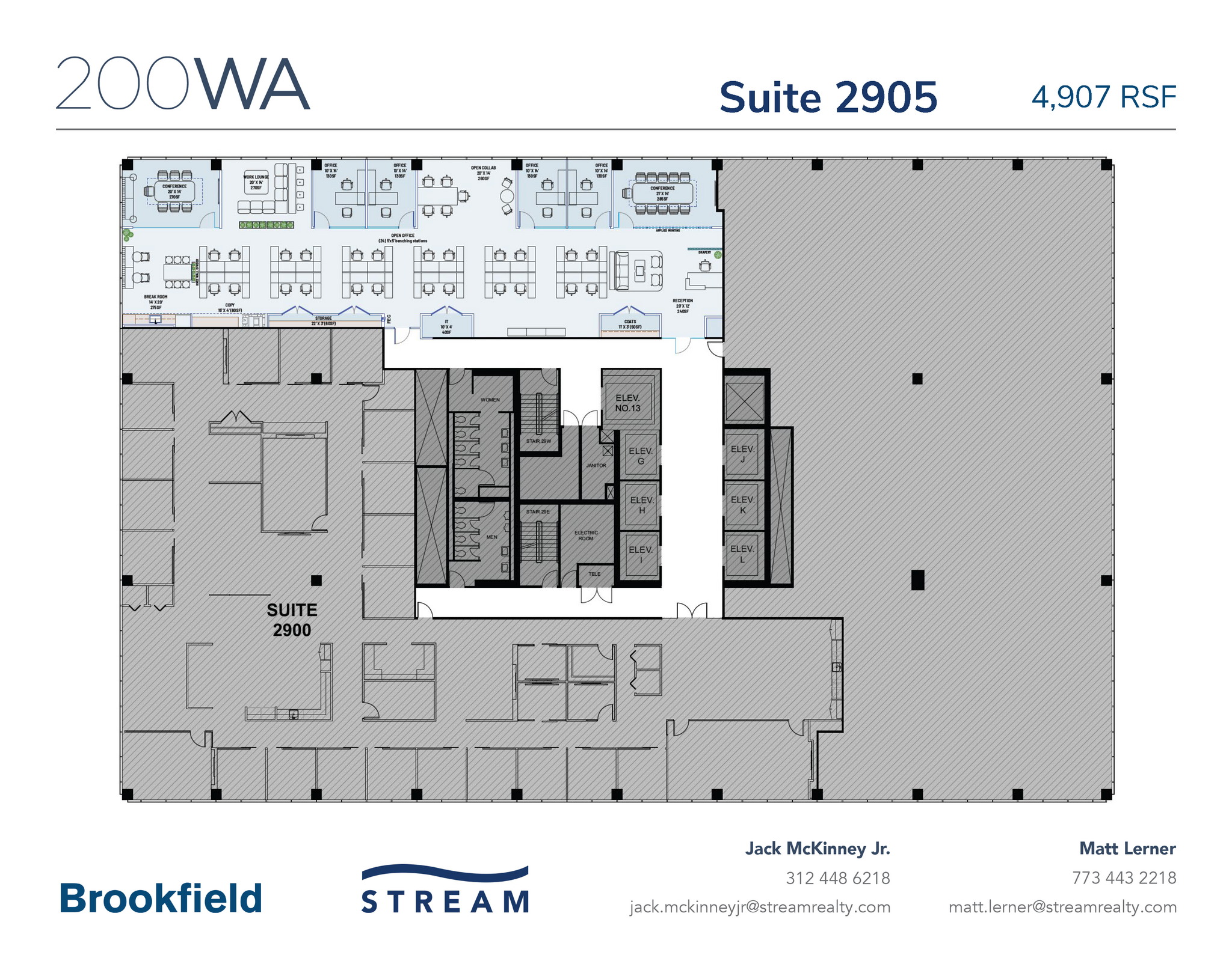 200 W Adams St, Chicago, IL à louer Plan d’étage– Image 1 sur 1