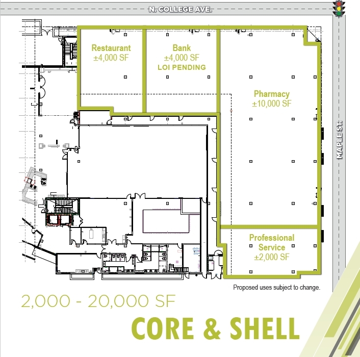 343 N College Ave, Fort Collins, CO à louer Plan d’étage– Image 1 sur 1