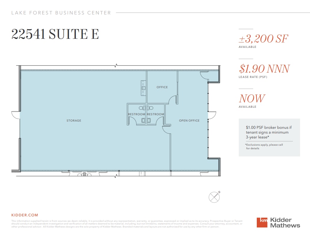 22541 Aspan St, Lake Forest, CA à louer Plan d’étage– Image 1 sur 1