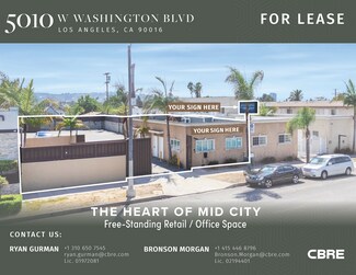 Plus de détails pour 5010 W Washington Blvd, Los Angeles, CA - Bureau/Local commercial à louer