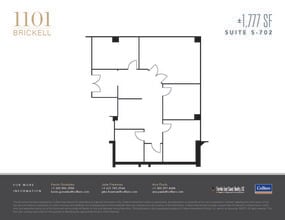 1101 Brickell Ave, Miami, FL à louer Plan d’étage– Image 1 sur 2
