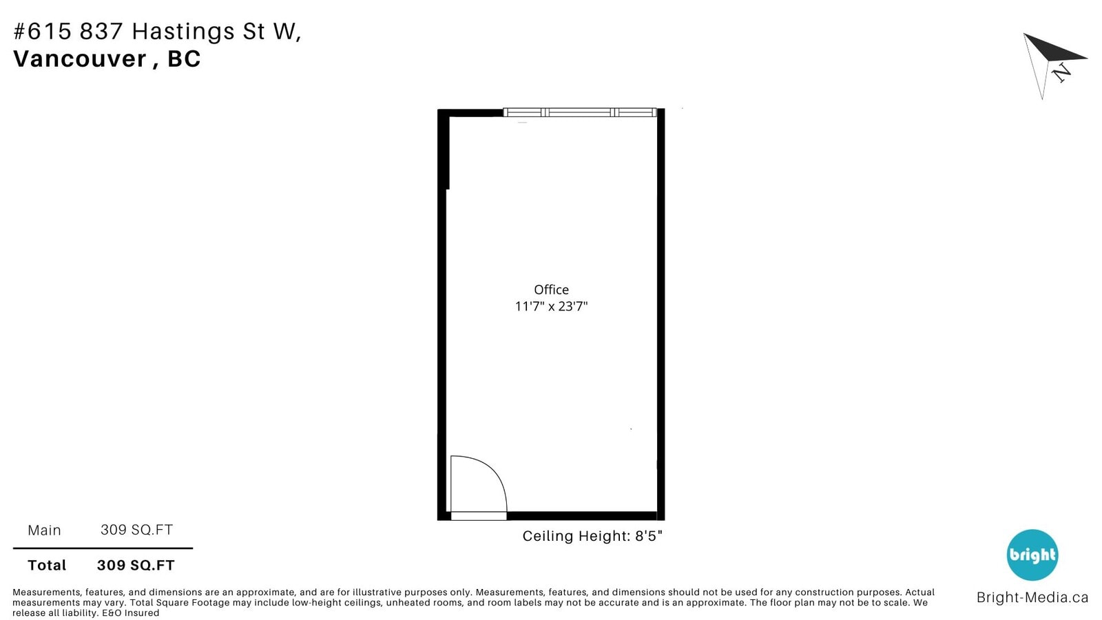 837 Hastings St W, Vancouver, BC V6C 1B6 - Lot 615 -  - Plan d’étage - Image 1 of 5
