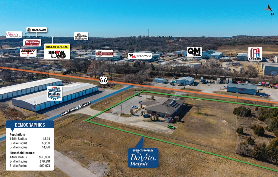 9647 Ridgeview St, Tulsa, OK à vendre - Aérien – Image 3 sur 5
